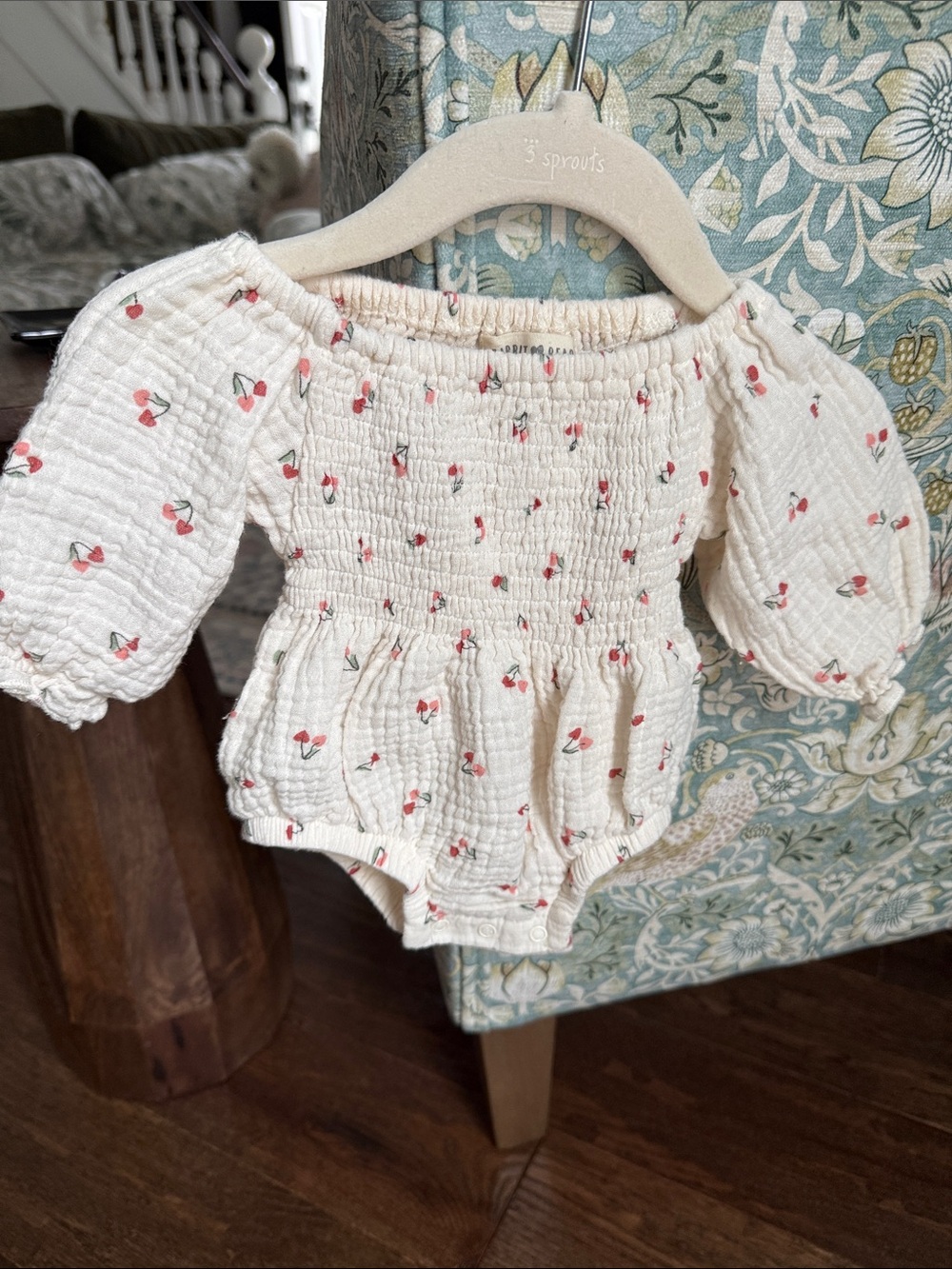 Rabbit bear organic bodysuit 0-3